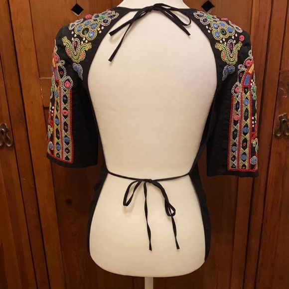 BCBGMaxAzria timeless boho backless top*** - Picture 2 of 7